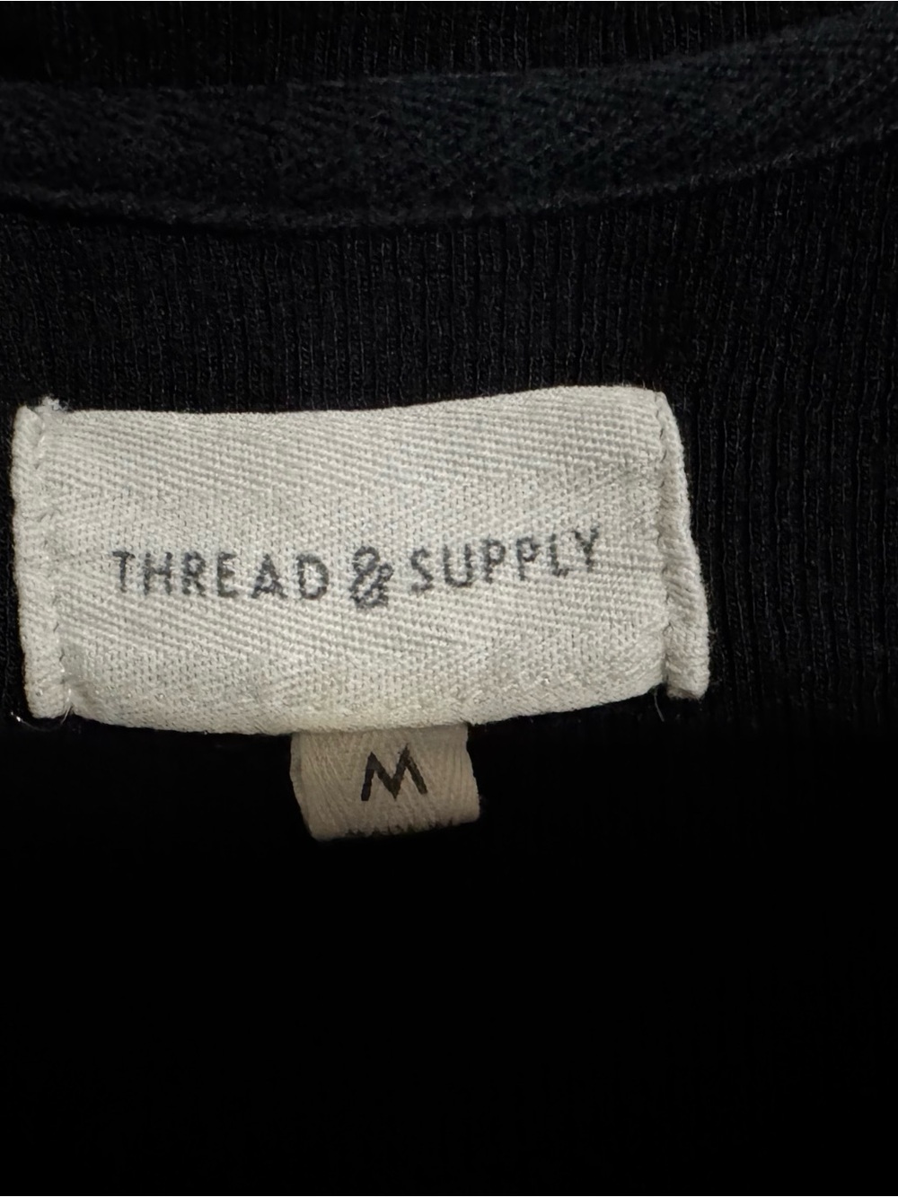 Black Ribbed Tank Top - Picture 2 of 2